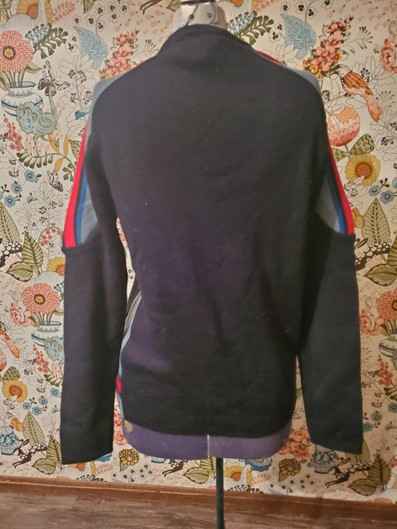 Vintage, 1970s era men's wool ski sweater from Li… - image 4