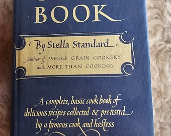 1954 Stella Standard's cookbook. Illustrations, 744 pages. FREE SHIPPING.