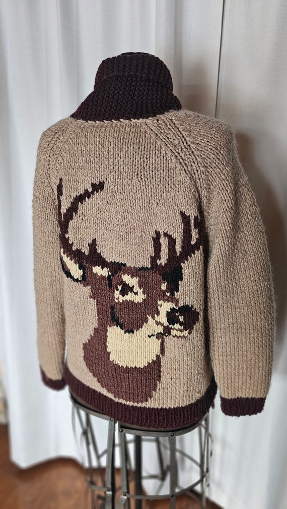 Cowichan Lined Deer Sweater With Pockets - Gem Cowichan Lined Deer Sweater With Pockets - Gem