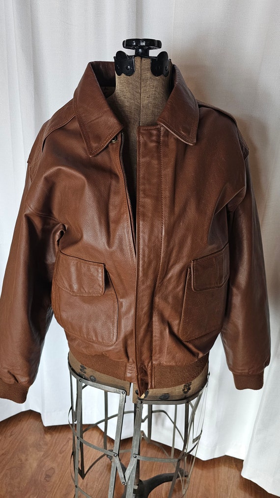 Vintage Air Force A-2 Flyers jacket. goatskin. Siz