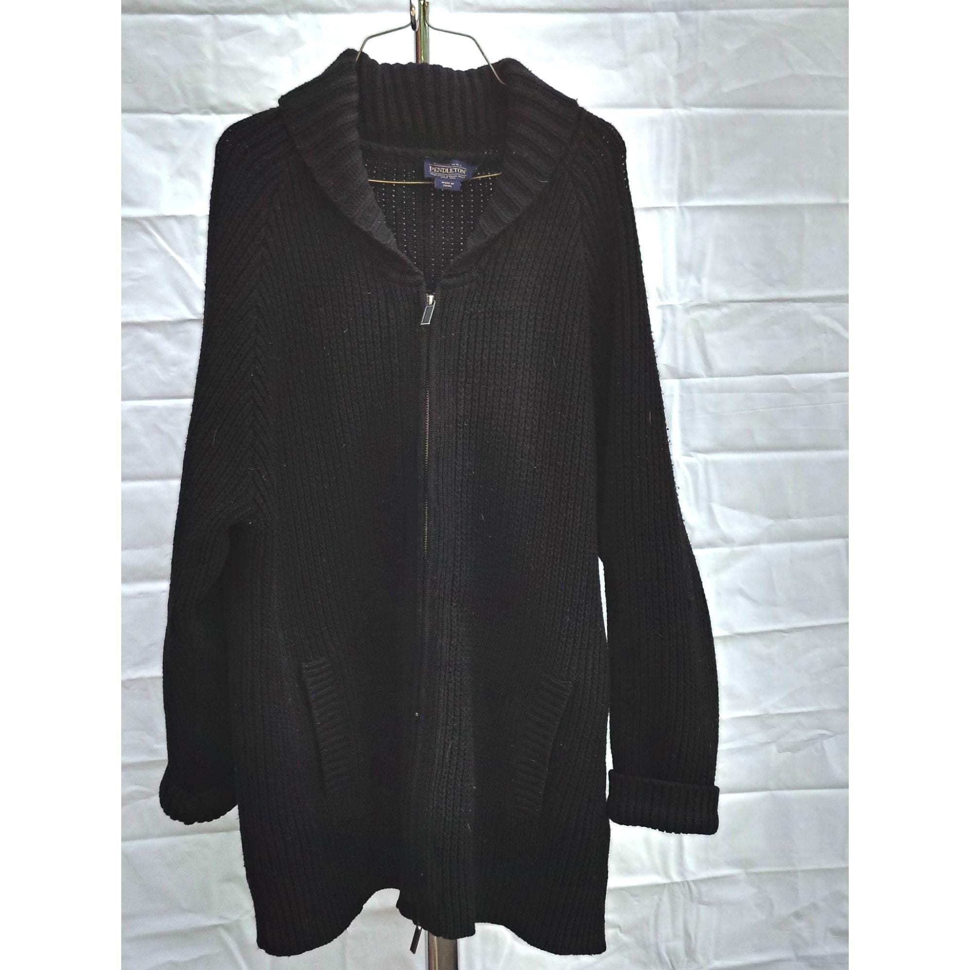70's USA製 Pendleton black cardigan s-l400.jpg