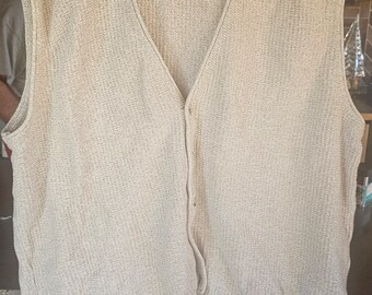 Vintage Eddie Bauer men's cardigan button up vest. FREE SHIPPING