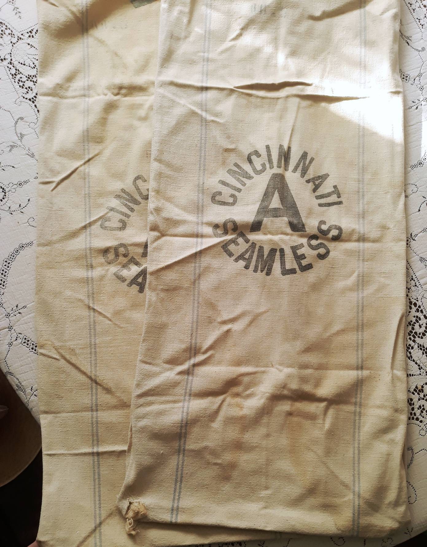 Vintage 1940s Feed Bags From Cincinnati Seamless Co. Etsy