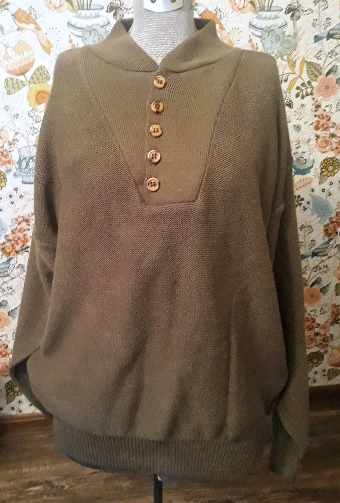 Vintage 1980s Era Men's Olive Drab 