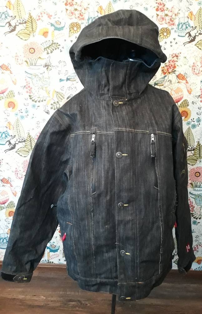 Men's 686 Levi's Waterproof Denim Snowboard Jacket. Times Men's 686 Levi's Waterproof Denim Snowboard Jacket. Times