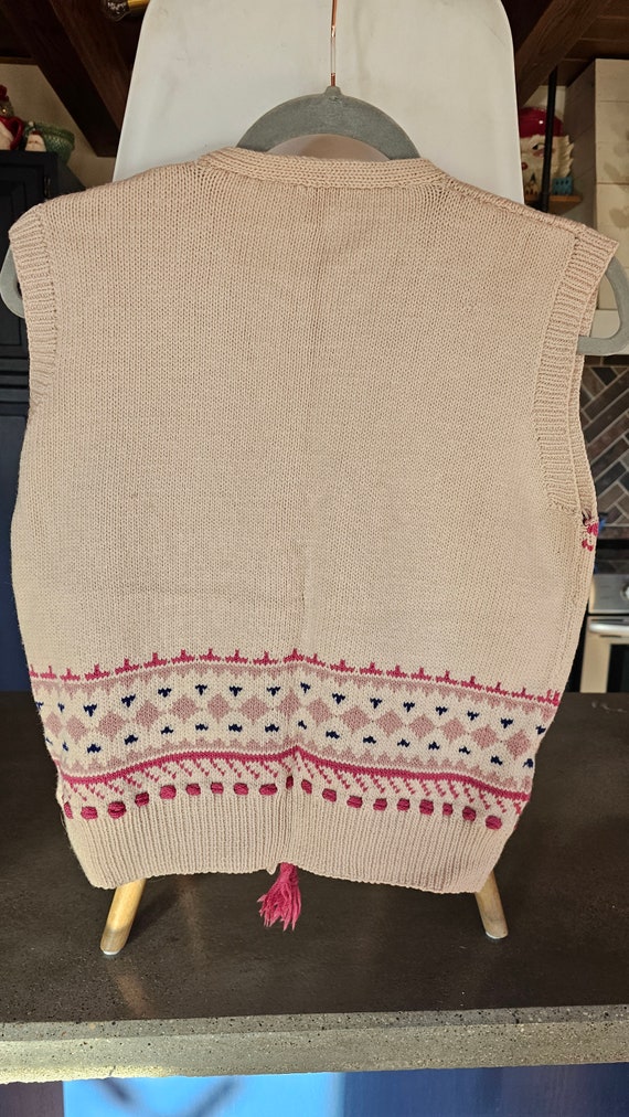 Ladies handmade button down vest. Size small.  FR… - image 2