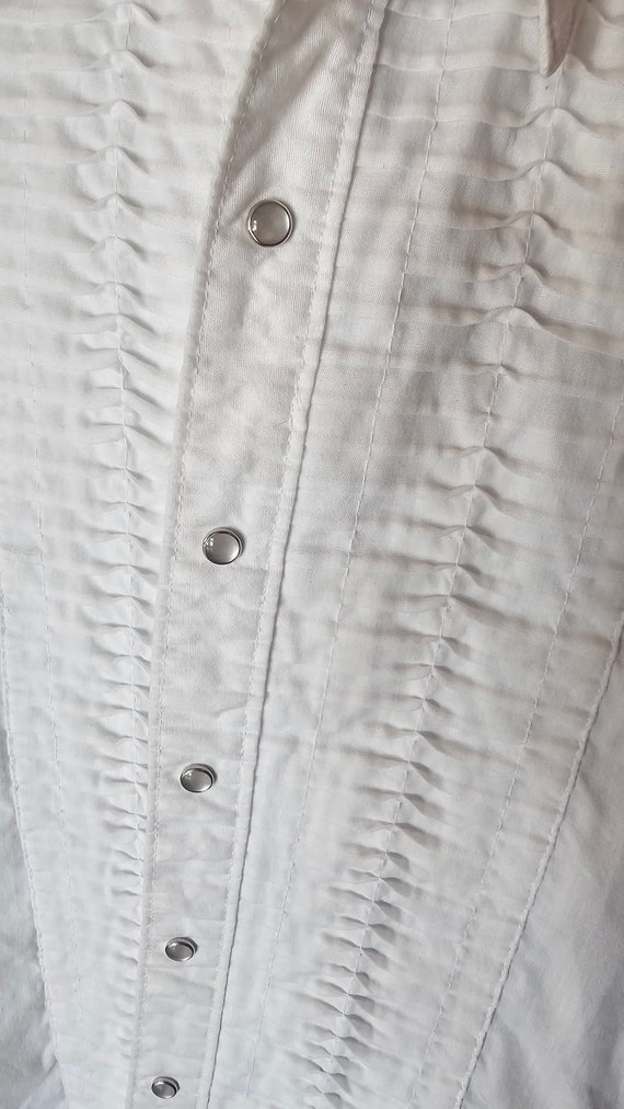 Vintage men's long sleeve tuxedo button-up Rockmo… - image 6