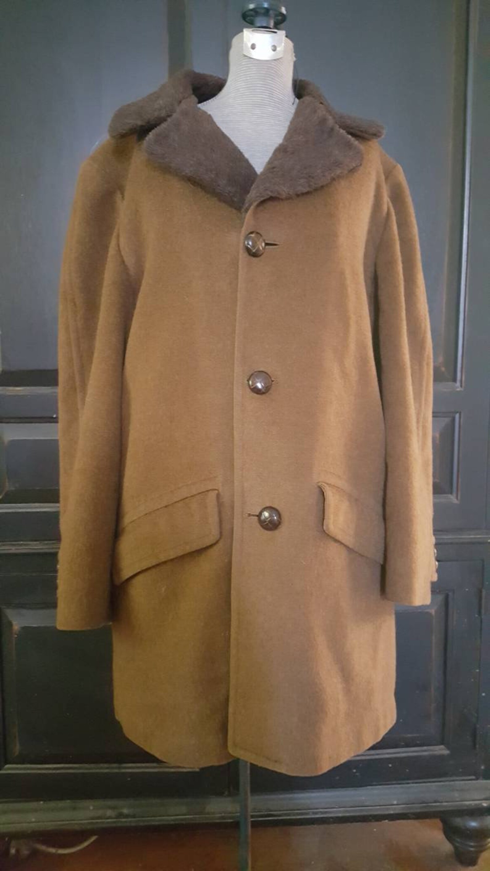 vintage-1960s-era-men-s-wool-coat-from-pendleton-brown-wool-faux-fur