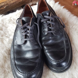 Johnston & Murphy Passport Mens 9.5 M Black Leather Oxford Shoes Made in‎ Italy Johnston and Murphy Mens Size 9.5 Black Leather Passport  main image 4