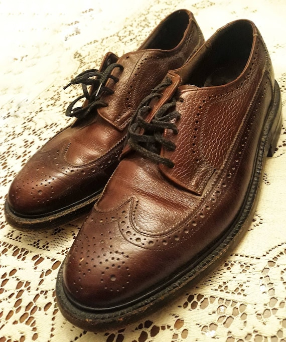 Men's Vintage Real Leather Brogues