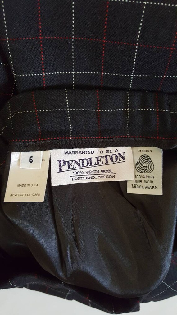 Vintage 1970s-80s era women's Pendleton suit skir… - image 8