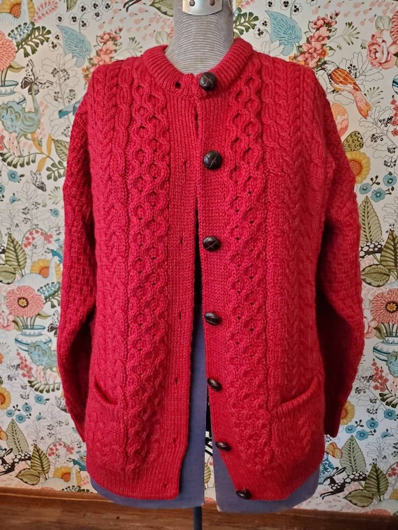 Ladies burgundy cheap cardigan