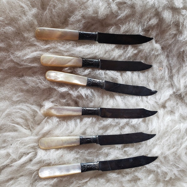 Antique Ivory Handled Silverware Set Etsy