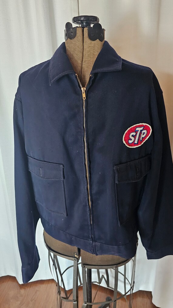 Vintage Lee brand STP patch workers men's coat. Si