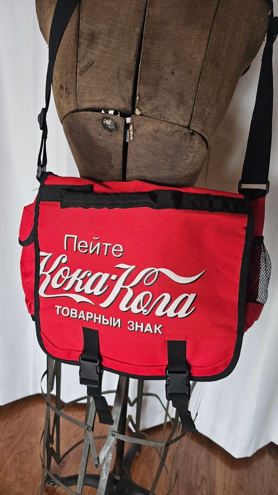 Vintage Coca Cola book/computer bag from Russia.  