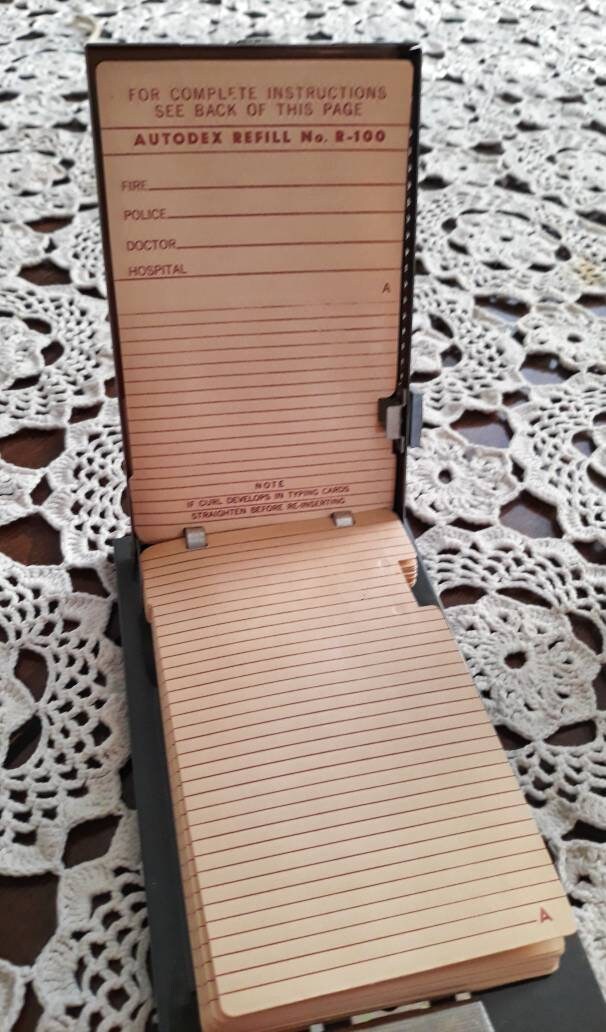 Vintage 1950s Rolodex office supplies. 1 address book 1 memo | Etsy