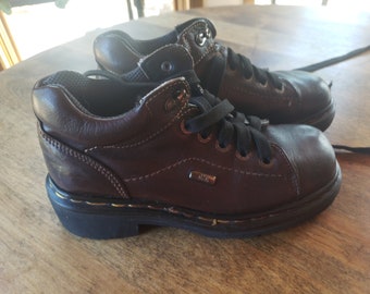 Dr Martens Vintage Leather Shoes Size 3 35.5 Made in England Double Buckle Shoes Etsy