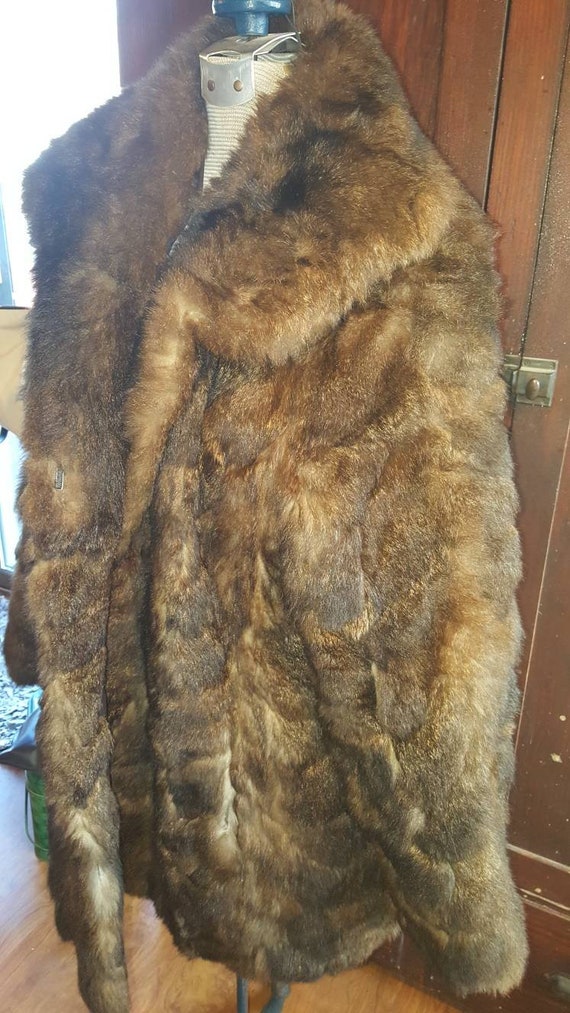 Vintage genuine rabbit fur womens coat Andersons … - image 2