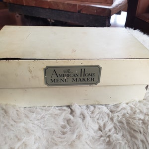Extra large recipe box full of time tested recipes. 11 x 6 x 4 metal box. FREE SHIPPING
