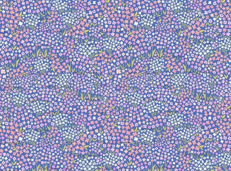 Ditsy Floral Seamless Pattern | DIGITAL DOWNLOAD | Spring Botanical ...
