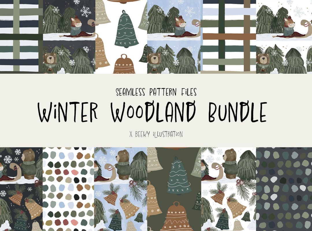 Christmas Seamless Pattern Bundle DIGITAL DOWNLOAD - Etsy