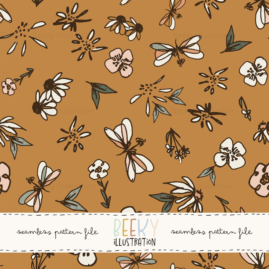 Wildflower Seamless Pattern | DIGITAL DOWNLOAD | Floral Seamless File ...