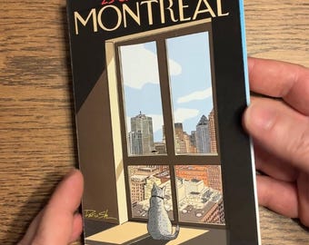 Montreal Postcard Pack - 25 Detachable Postcards - 4in b7 6in - Illustrated by Dariush // Montreal Souvenir