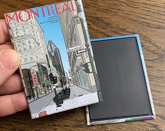 Montreal and Quebec Illustration Series // Magnet // 2.5in x 3.5in