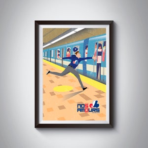 The Expos Fan - Dedicated to 50th Anniversary of Montreal Expos- Print Illustration 8.5in x 11 in and 11in x17in