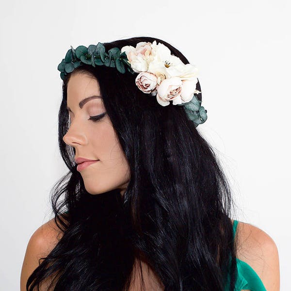 Eucalyptus Crown | Flower Crown | Bridal Hair Accessory | Hair Wreath | Photo Prop
