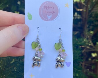 Cartoon Beagle Dog Cottagecore Earrings