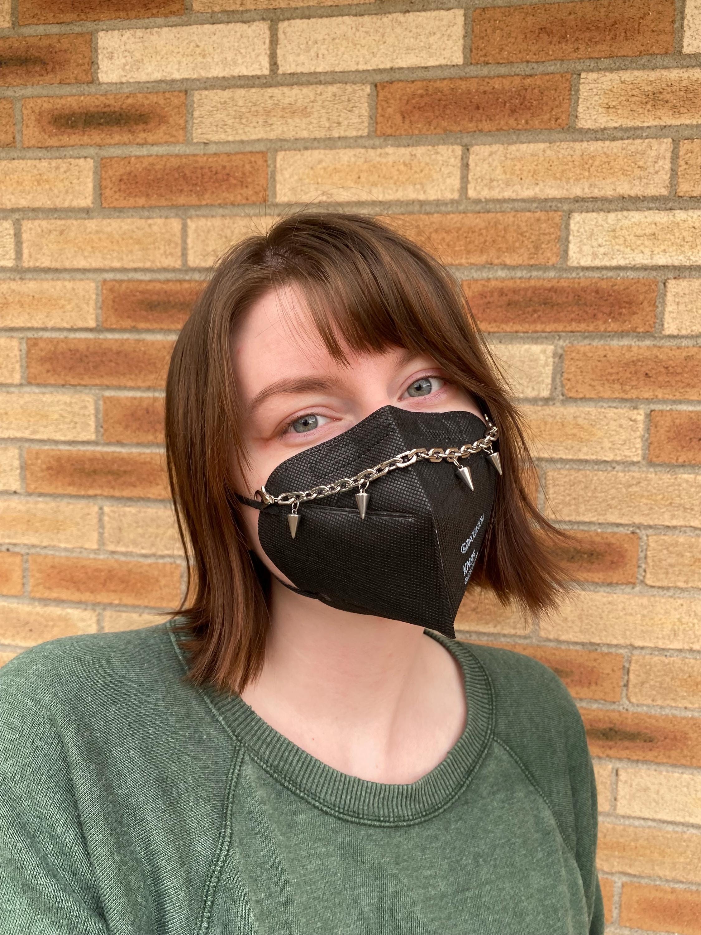 Spike Gothic Punk Mask Chain - Etsy