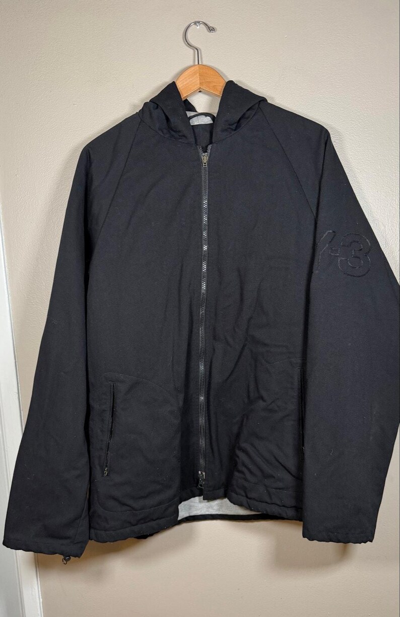 Yohji Yamamoto x Adidas Y3 Oversized Hooded Jacket Size M Bild 2