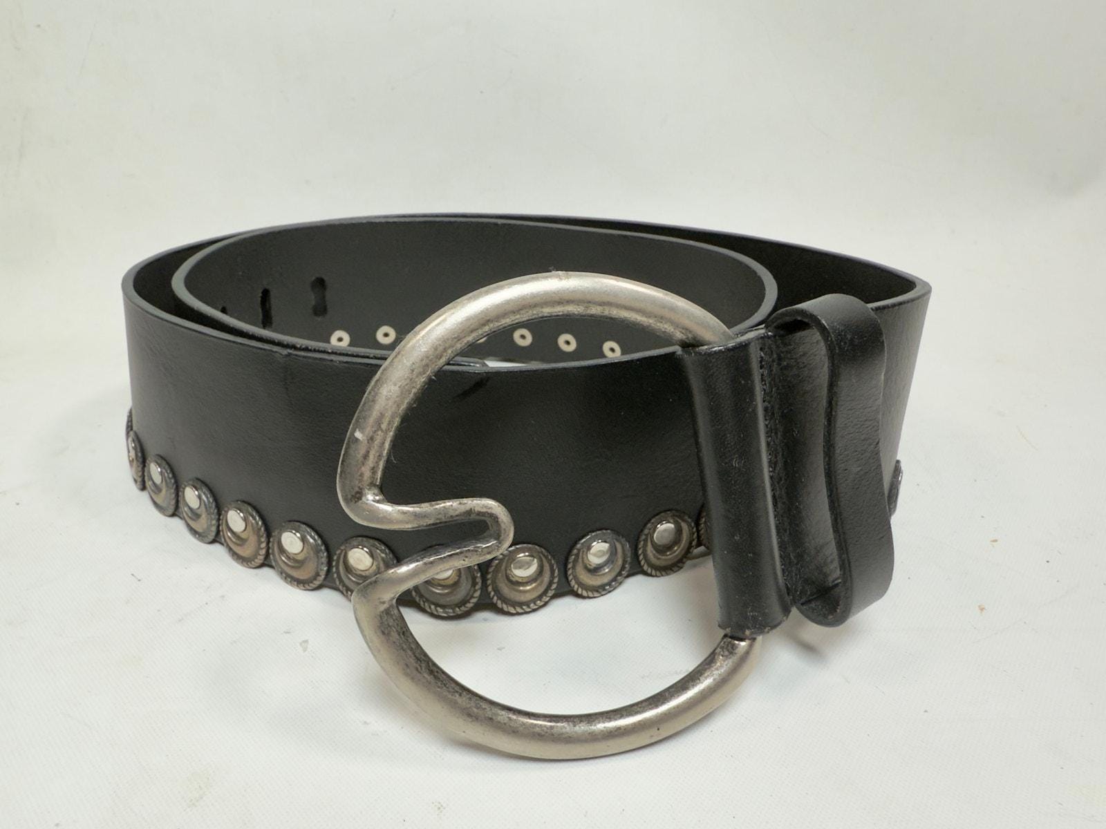 Brave Made in Canada Wide Leather Hip Waist Belt Size 38 - Etsy display picture 1