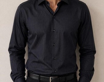 Stefano Ricci Tonal Striped Dress Shirt size 14.5