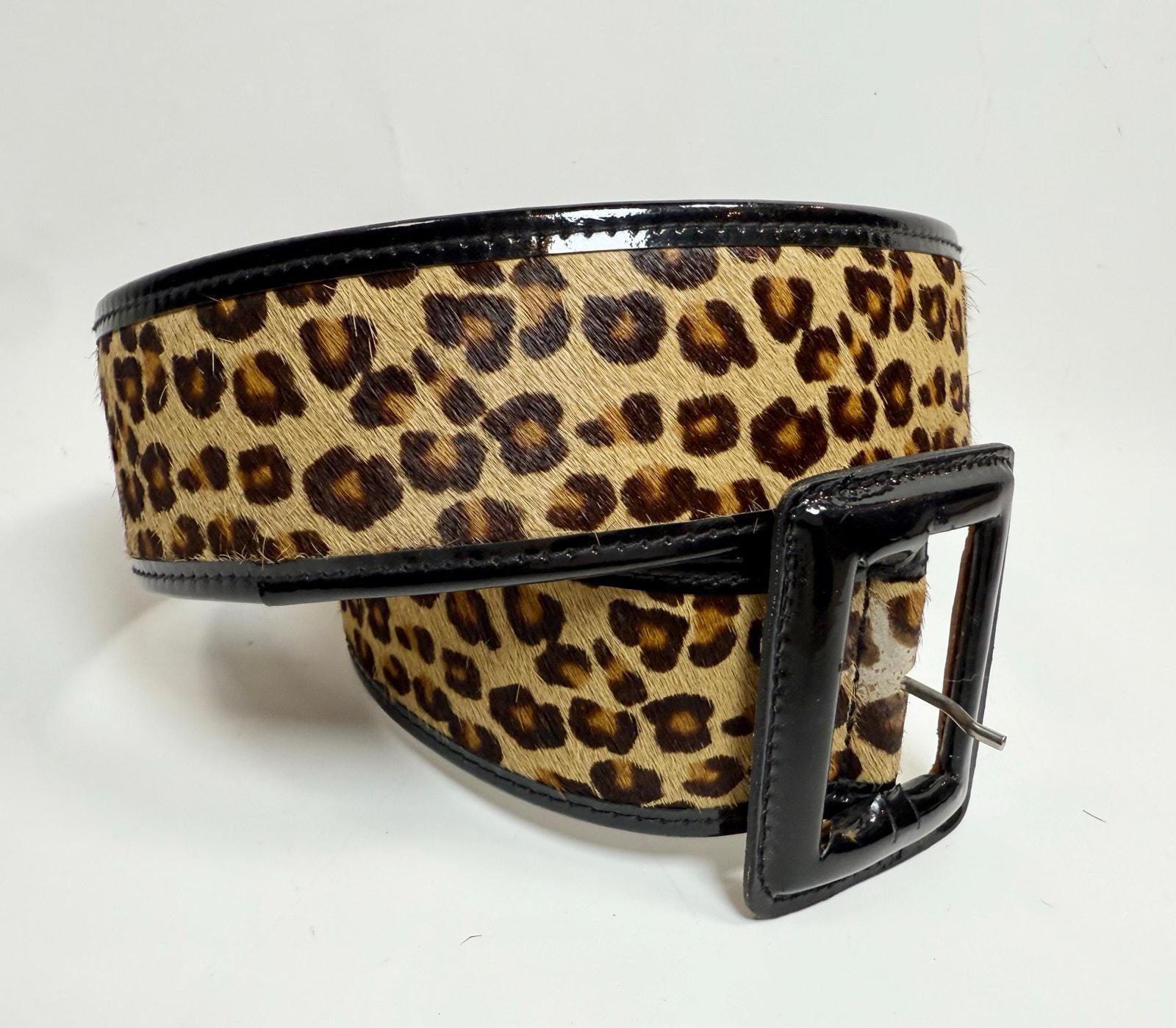Gerard Darel Leopard Pony Hair Belt Size S - Etsy