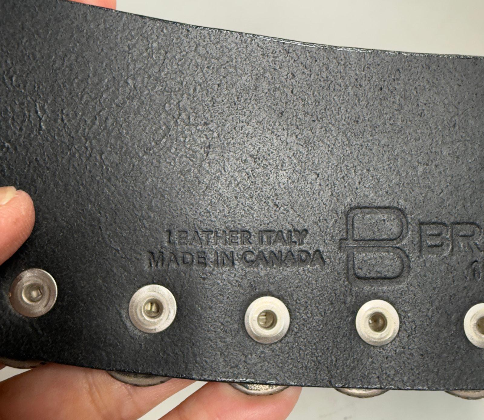 Brave Made in Canada Wide Leather Hip Waist Belt Size 38 - Etsy display picture 1