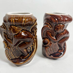 ティキマグ    サーファー マグ    DAGA   ハワイ    ビンテージ Vintage 1960's Daga Hawaii Surfer 12 oz Tiki Mug Brown Glaze