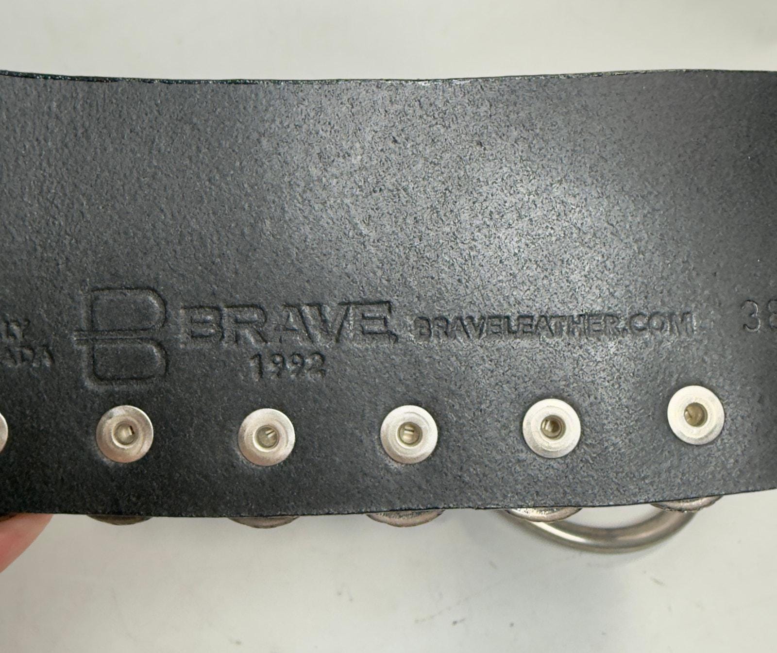 Brave Made in Canada Wide Leather Hip Waist Belt Size 38 - Etsy display picture 3