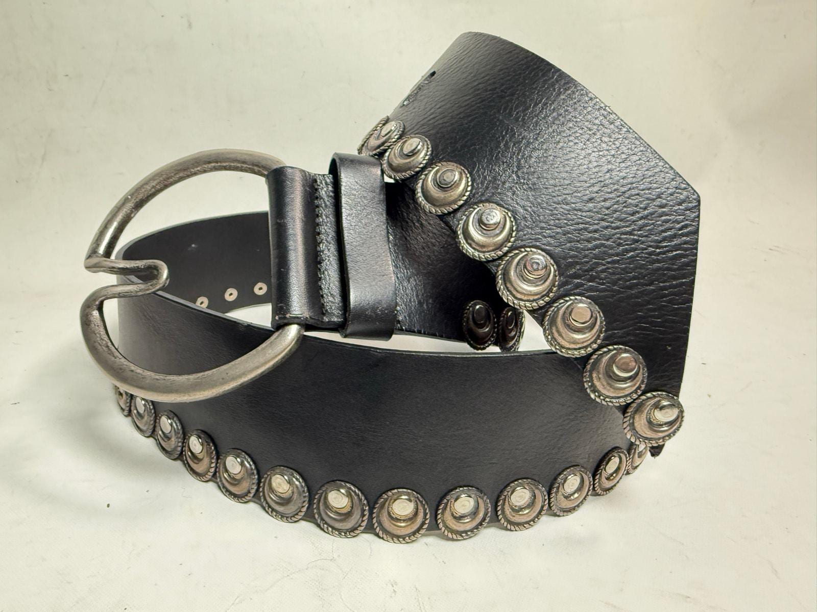 Brave Made in Canada Wide Leather Hip Waist Belt Size 38 - Etsy display picture 2