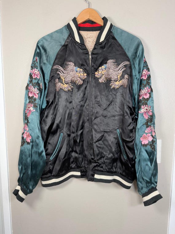 Sukajan souvenir jacket back - Gem Sukajan souvenir jacket back - Gem