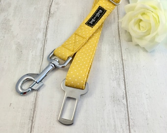 Dog Seat Belt | Dog Seat Belt in the UK | Yellow Dog Seat Belt | Dog Car Seat Belt | Dog Safety Strap | Dog Seatbelt | Dog Accessories