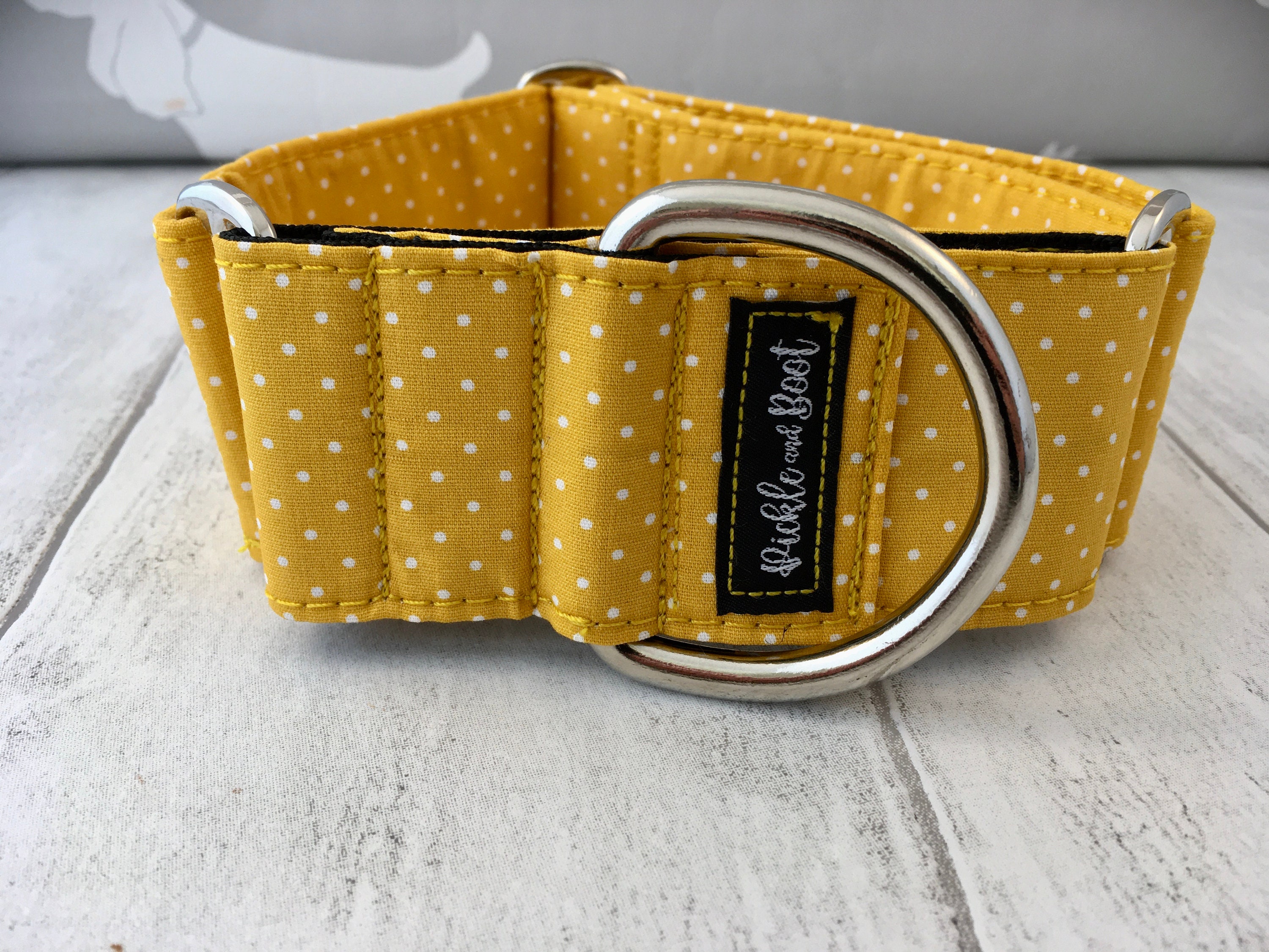 Yellow Martingale Collar Martingale Collar and Lead Etsy UK