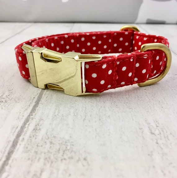 cute red dog collar