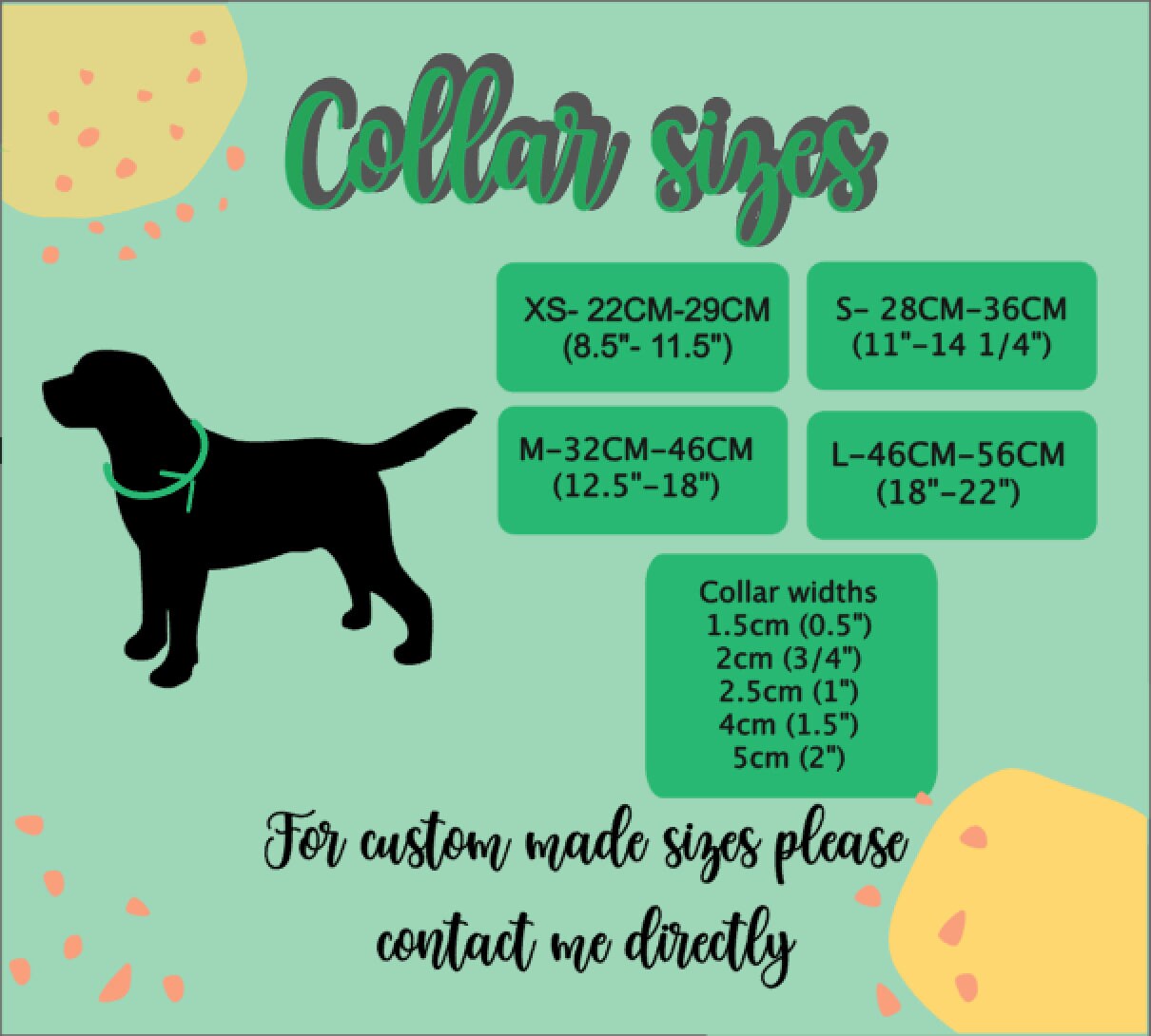 Yellow Martingale Collar Martingale Collar and Lead Etsy UK