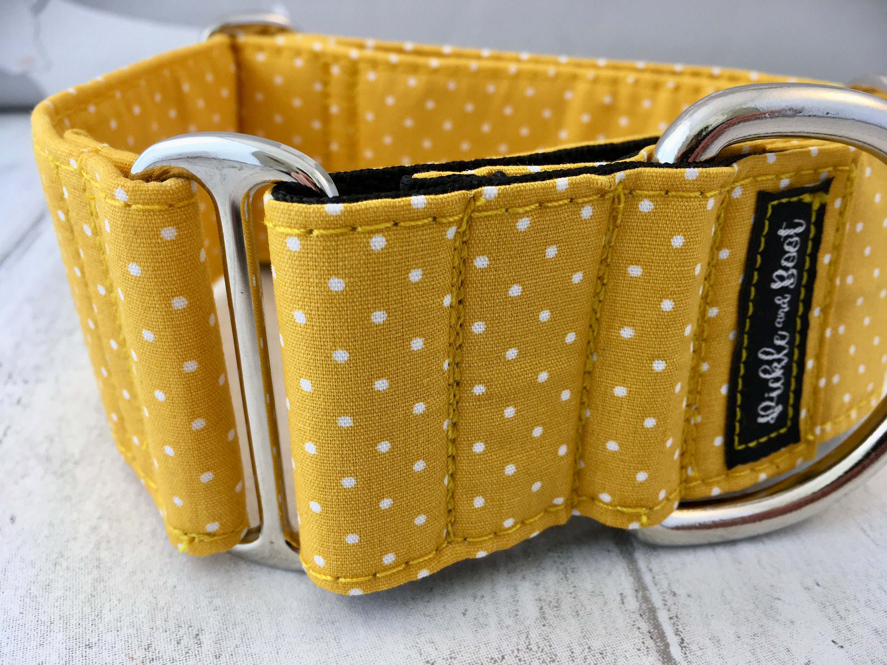 Yellow Martingale Collar Martingale Collar and Lead Etsy UK