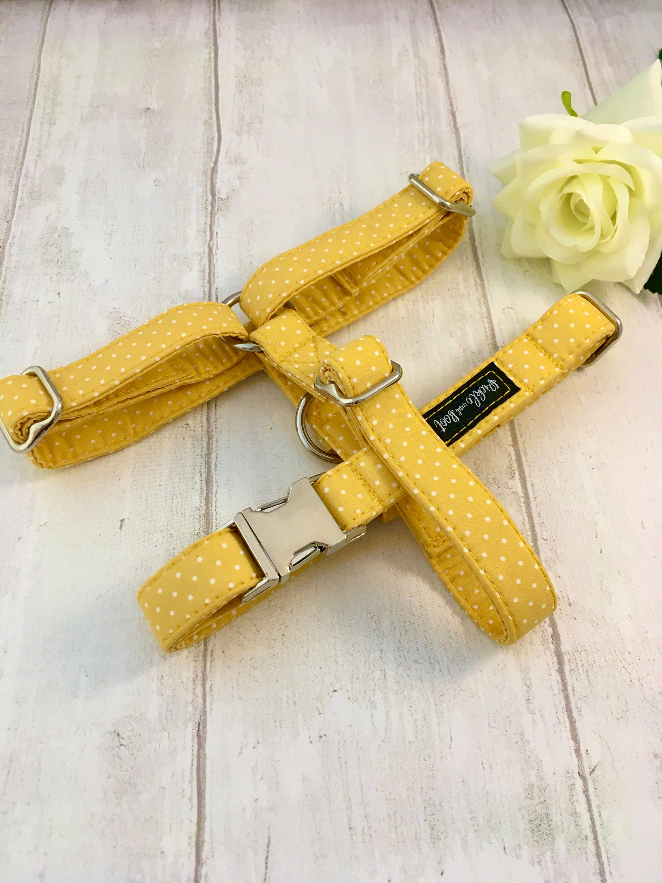 Dog Harness Mustard Dog Harness Strap Dog Harness Yellow Etsy UK