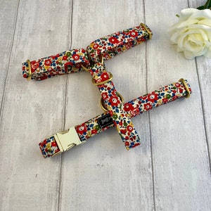 Dog Harness | Dog Harness and Lead Set | Liberty Dog Harness and Lead | Floral Dog Harness | Strap Dog Harness | Dog Harness and Leash Set