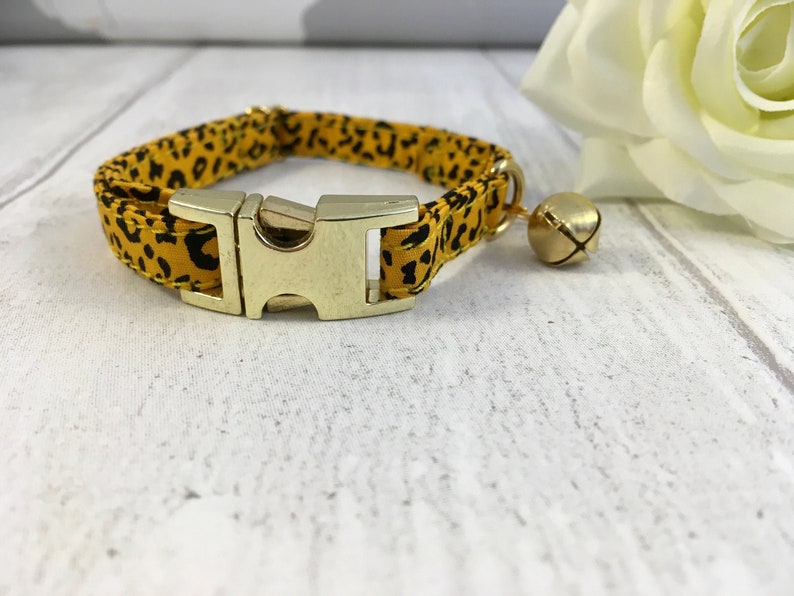 leopard print cat collar