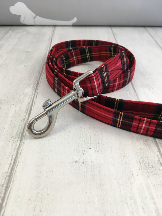 Dog Lead | Dog Leash | Traditional Red Tartan Dog Lead | Tartan Dog Lead | Red Dog Lead | Cute Dog Leash